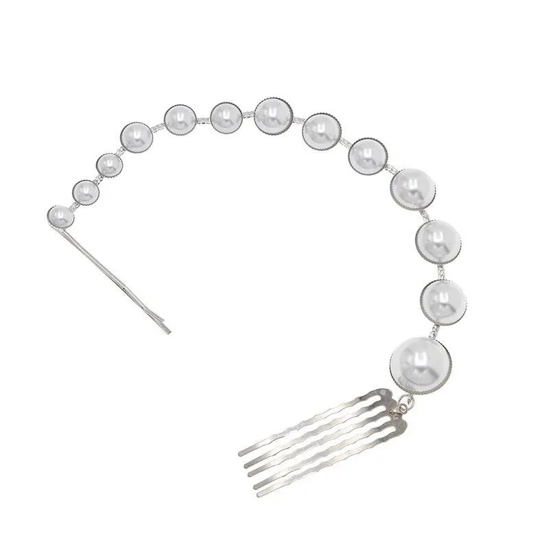 Pearl Hair Chain Jewellery - Hair Tikka