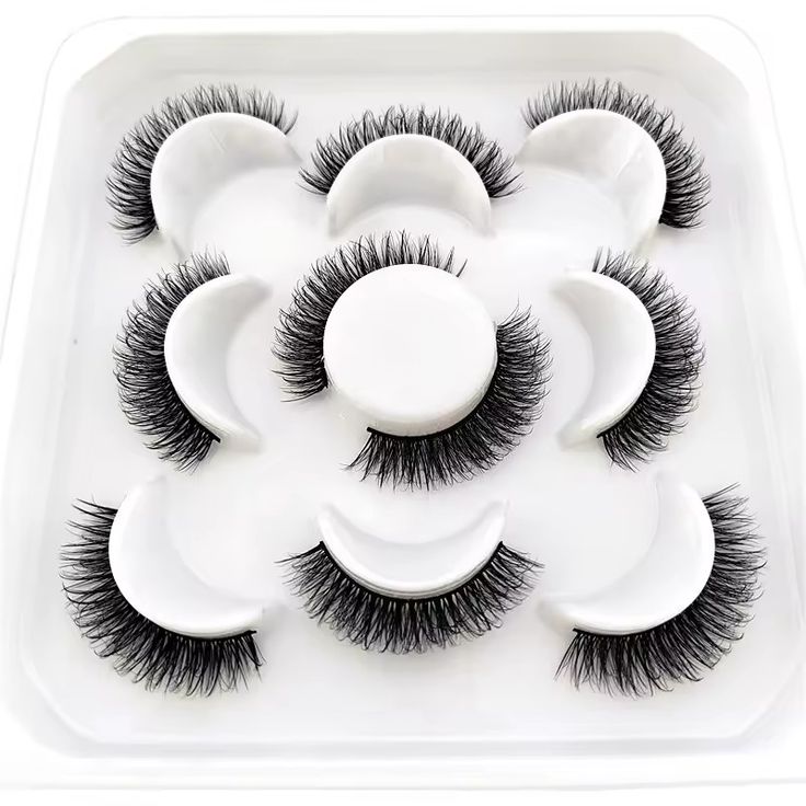 3D curl eyelashes, natural lashes