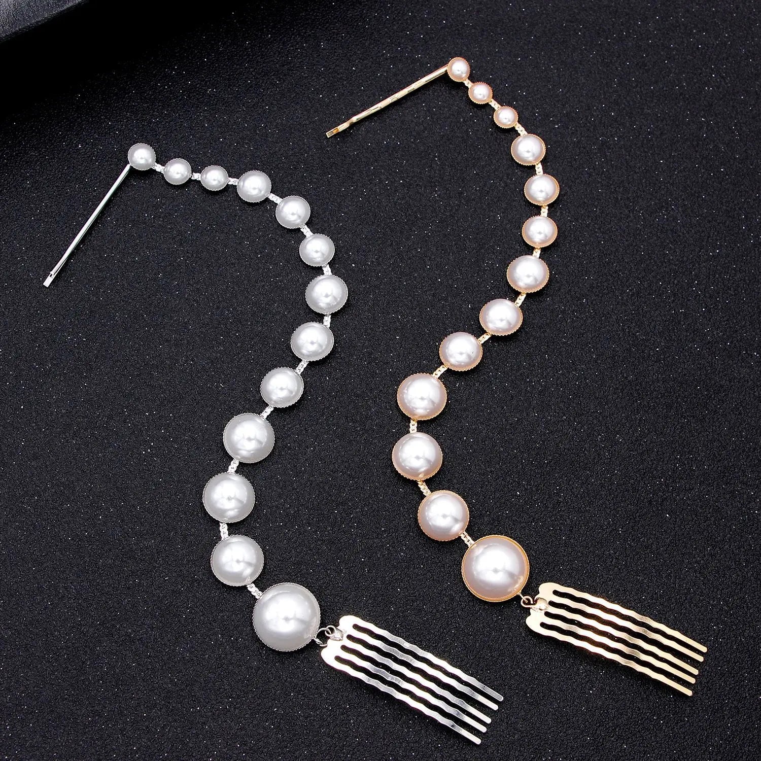 Pearl Hair Chain Jewellery - Hair Tikka