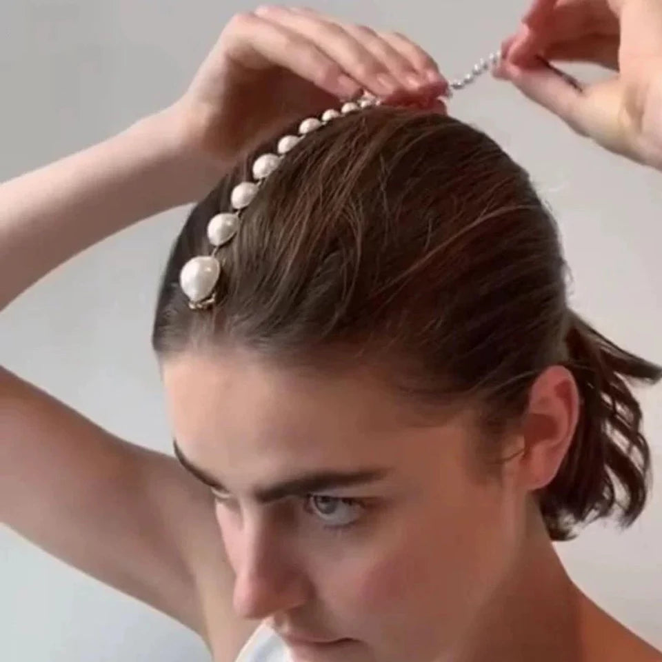 Pearl Hair Chain Jewellery - Hair Tikka