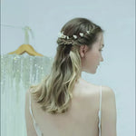 Gold Pearl Wedding Hair Pins