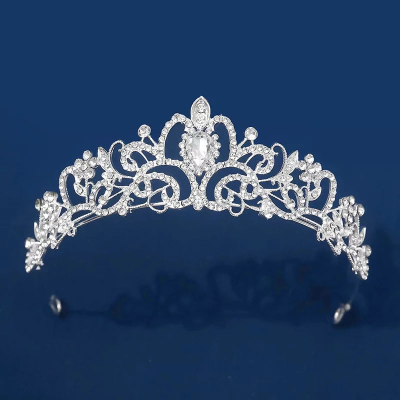 affordable crystal bridal tiara for outdoor wedding