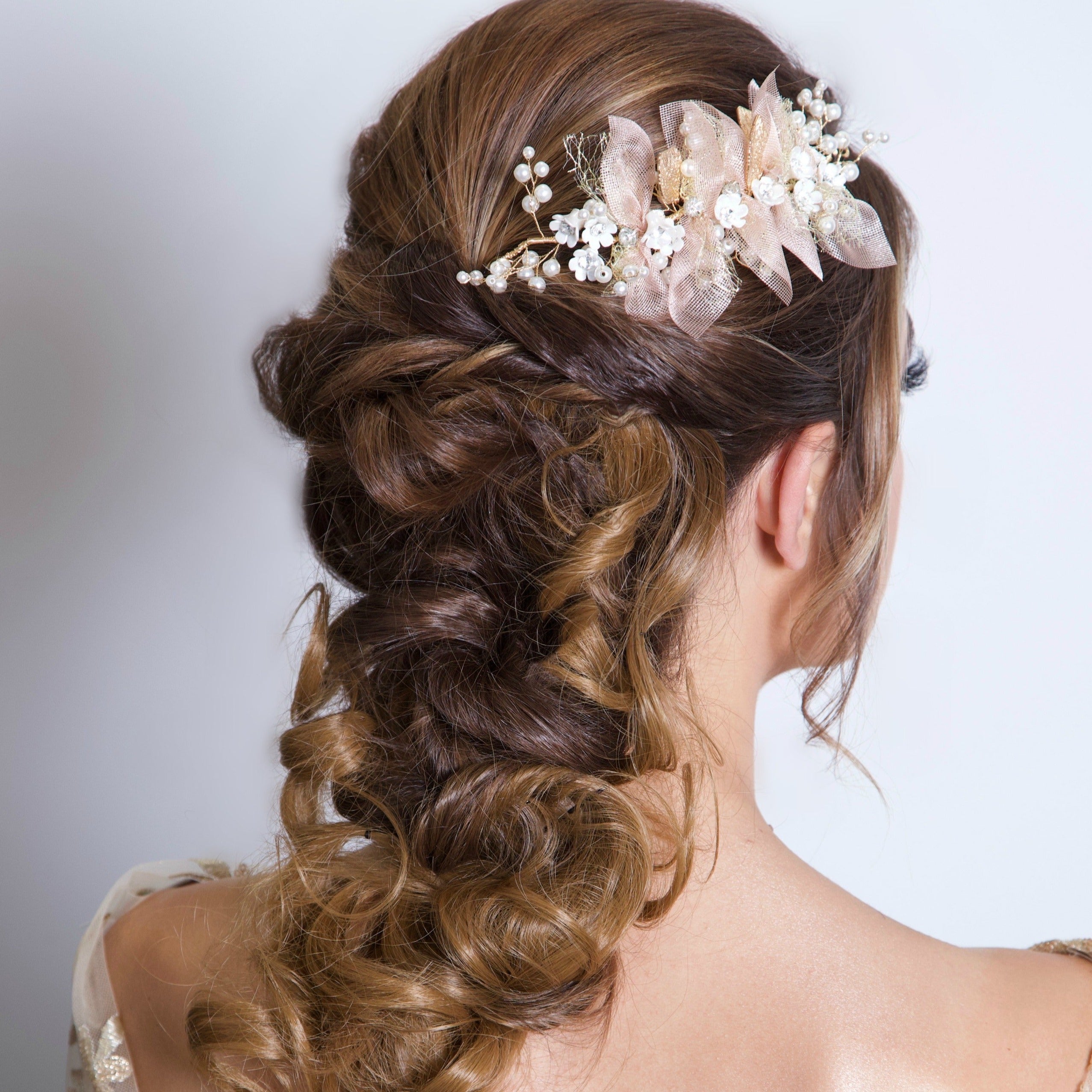 Pearl & Crystal Studded Hair Vine | Bridal Accessories for Hair
