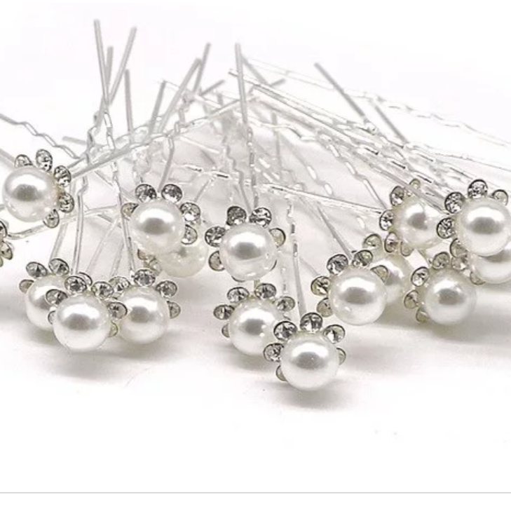 Bridal Pearl & Crystal Hair pins | Hair Accessories for Wedding Guests