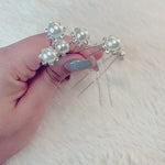 pearl crystal hair pins for weddings