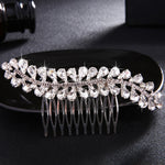 Silver Bridal Crystal Hair Comb