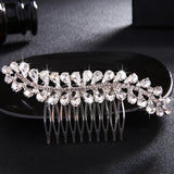 Silver Bridal Crystal Hair Comb