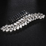 Silver Bridal Crystal Hair Comb