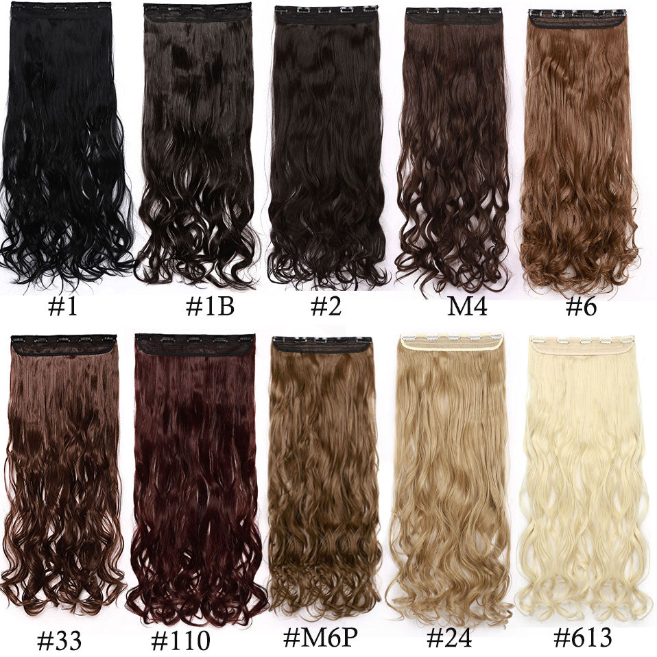 One Piece Curly Clip in Synthetic Hair Extensions