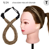 Fishtail Braided Stretch Headband Hairpiece for Women, UK