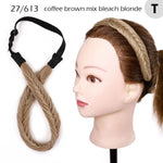 Fishtail Braided Stretch Headband Hairpiece for Women, UK