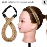 Fishtail Braided Stretch Headband Hairpiece for Women, UK
