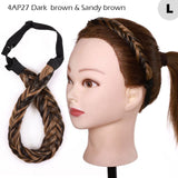 Fishtail Braided Stretch Headband Hairpiece for Women, UK