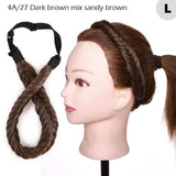 Fishtail Braided Stretch Headband Hairpiece for Women, UK