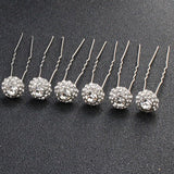 Crystal Ball Wedding Hair pins Accessories