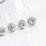 Crystal Ball Wedding Hair pins Accessories