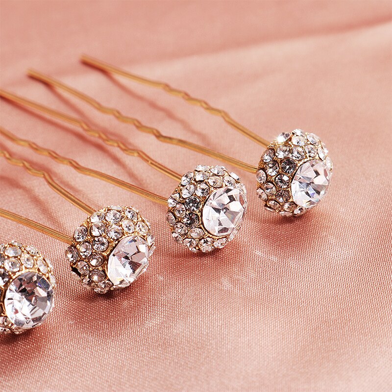 Crystal Ball Wedding Hair pins Accessories