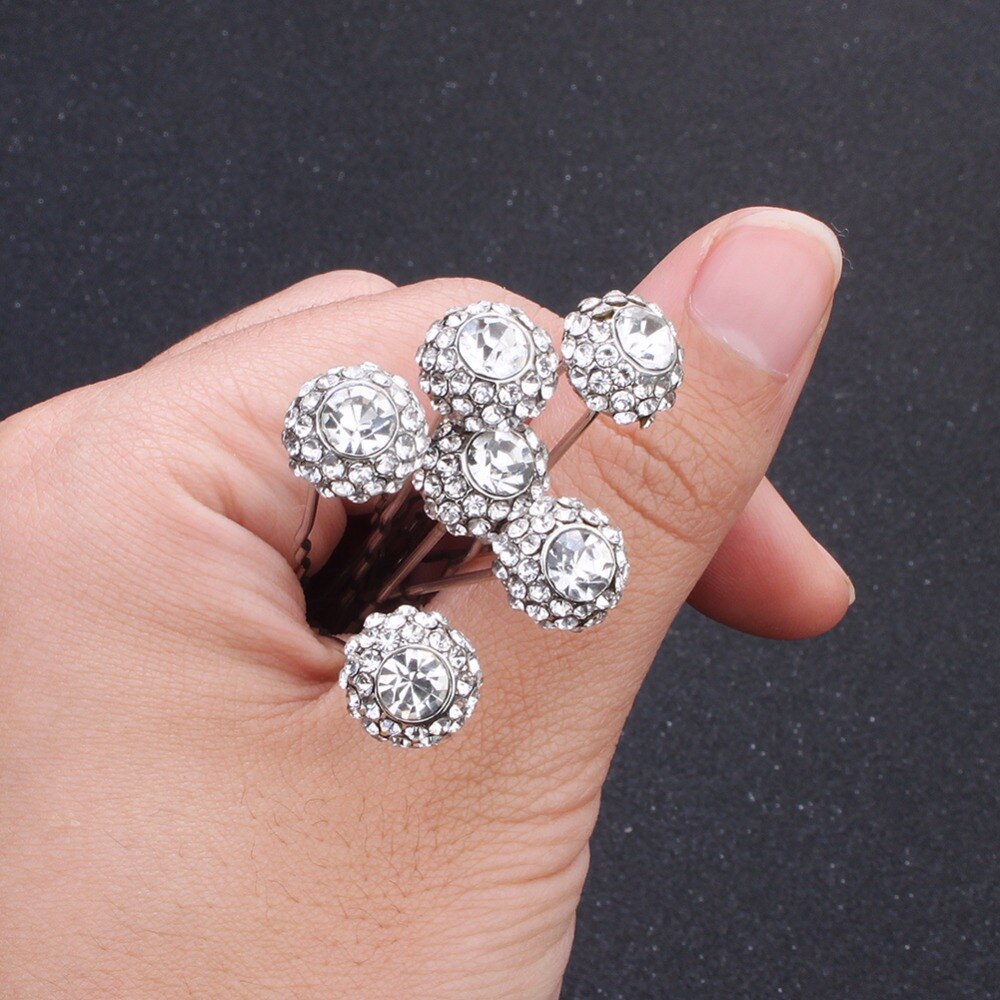 Crystal Ball Wedding Hair pins Accessories