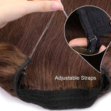 100% Human Hair One Piece Invisible Wire Hair Extensions