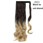 Synthetic Clip In Wrap Around Ponytail Hair Extension