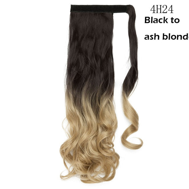 Synthetic Clip In Wrap Around Ponytail Hair Extension