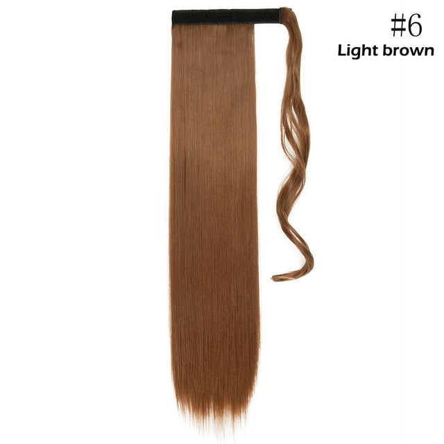Synthetic Clip In Wrap Around Ponytail Hair Extension