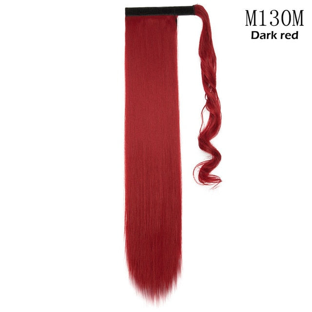 Synthetic Clip In Wrap Around Ponytail Hair Extension