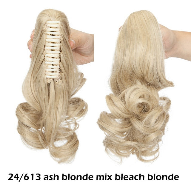 Synthetic Short Wavy Ponytail Hair Extensions