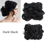 Large Synthetic Clip In Curly Hair Bun for Chignons & Updos