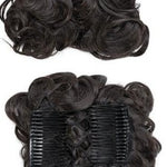 Large Synthetic Clip In Curly Hair Bun for Chignons & Updos