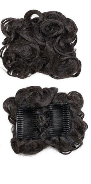 Large Synthetic Clip In Curly Hair Bun for Chignons & Updos