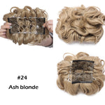 Large Synthetic Clip In Curly Hair Bun for Chignons & Updos