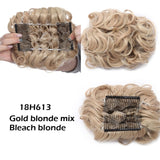 Large Synthetic Clip In Curly Hair Bun for Chignons & Updos