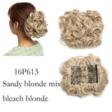 Stella Large Synthetic Clip In Curly Hair Bun for Chignons & Updos