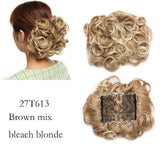 Large Synthetic Clip In Curly Hair Bun for Chignons & Updos