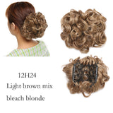 Large Synthetic Clip In Curly Hair Bun for Chignons & Updos