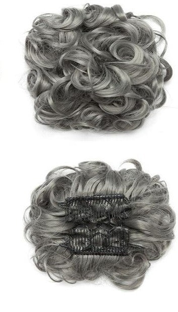 Large Synthetic Clip In Curly Hair Bun for Chignons & Updos