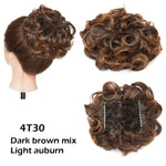 Large Synthetic Clip In Curly Hair Bun for Chignons & Updos
