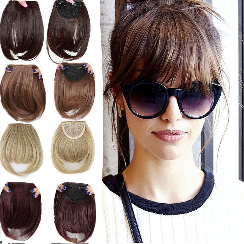 Best Clip In Fringe Blunt Bangs UK - Hair Accessories