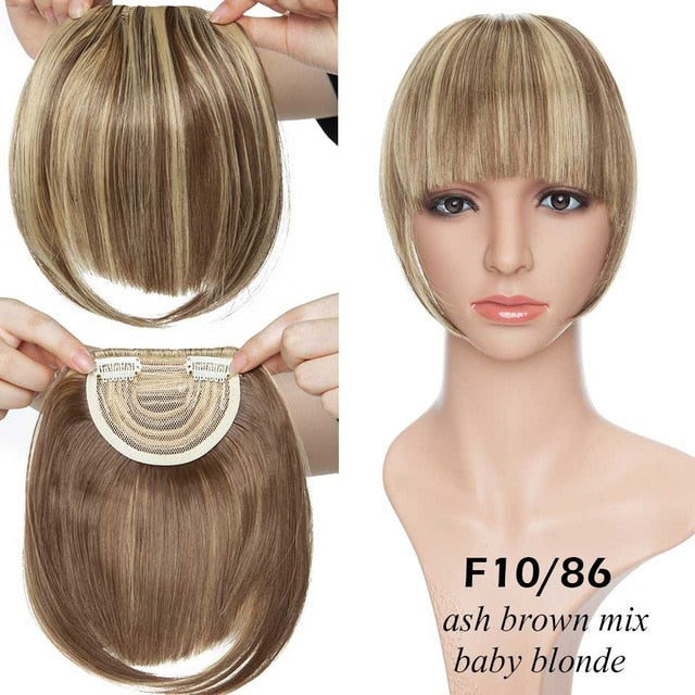 Best Clip In Fringe Blunt Bangs UK - Hair Accessories