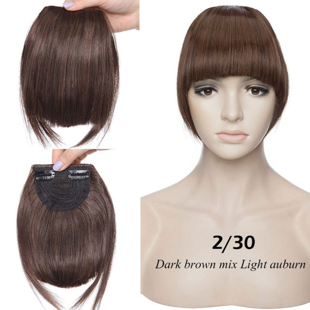 Best Clip In Fringe Blunt Bangs UK - Hair Accessories