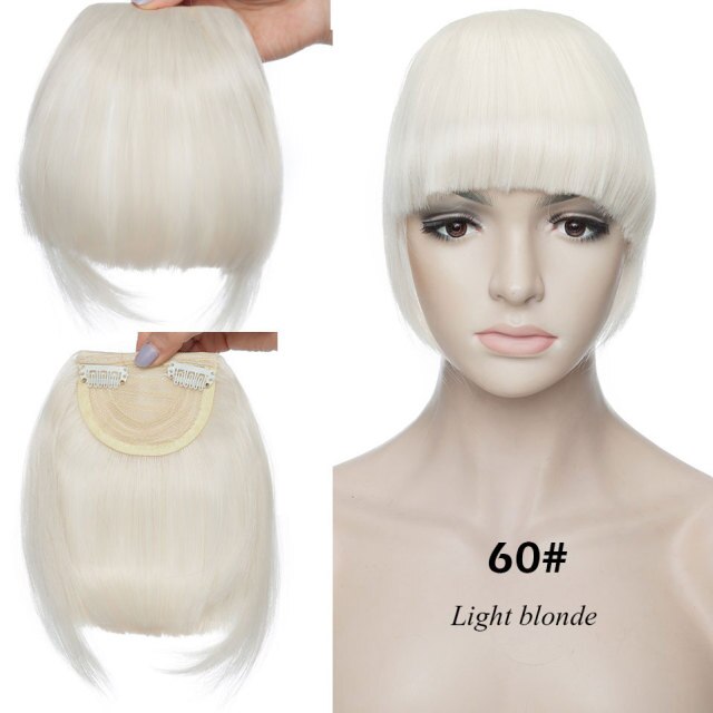 Best Clip In Fringe Blunt Bangs UK - Hair Accessories
