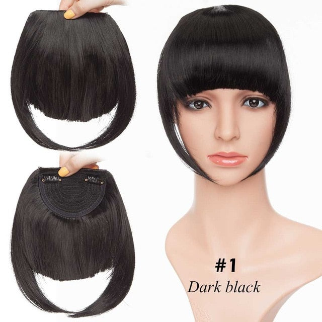 Best Clip In Fringe Blunt Bangs UK - Hair Accessories