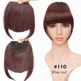 Best Clip In Fringe Blunt Bangs UK - Hair Accessories red wine