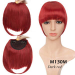 Best Clip In Fringe Blunt Bangs UK - Hair Accessories red