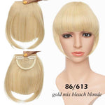 Best Clip In Fringe Blunt Bangs UK - Hair Accessories blonde