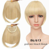 Best Clip In Fringe Blunt Bangs UK - Hair Accessories blonde