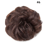 Synthetic Wrap on Curly Hair Bun for Chignons & Updos