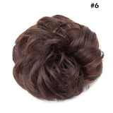 Synthetic Wrap on Curly Hair Bun for Chignons & Updos