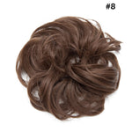 Synthetic Wrap on Curly Hair Bun for Chignons & Updos